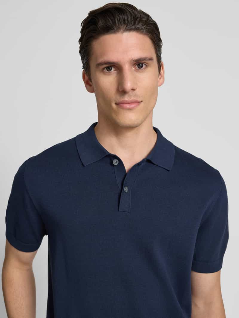 Christian Berg Men Poloshirt met labeldetail