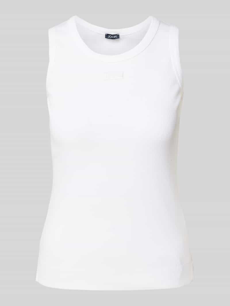 Joop! Tanktop met ribboorden