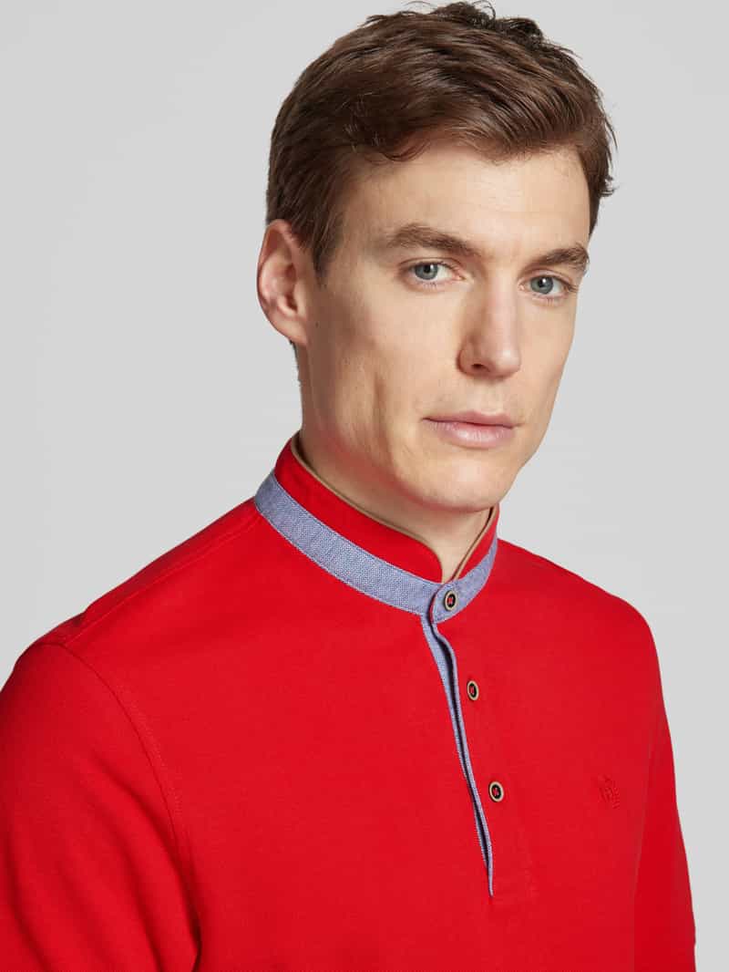 Bugatti Regular fit poloshirt met opstaande kraag