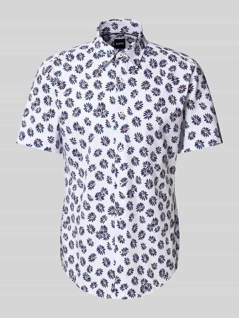 Boss Slim fit vrijetijdsoverhemd met kentkraag model 'ROAN'