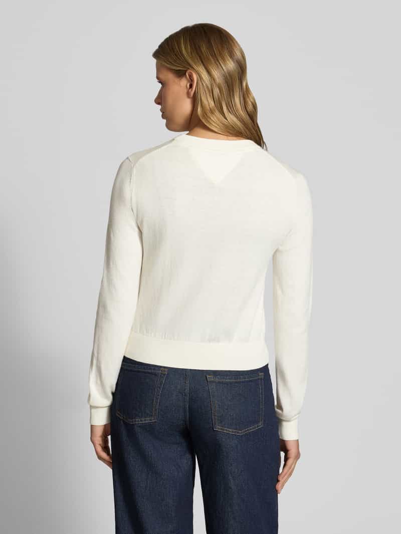 Tommy Jeans Regular fit pullover van katoenmix wit, foto 2
