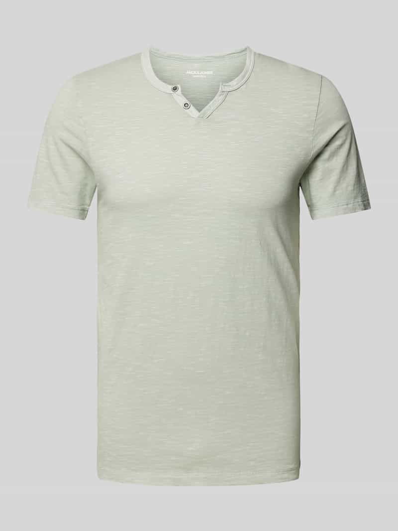 Jack & Jones T-shirt JJESPLIT NECK TEE SS NOOS