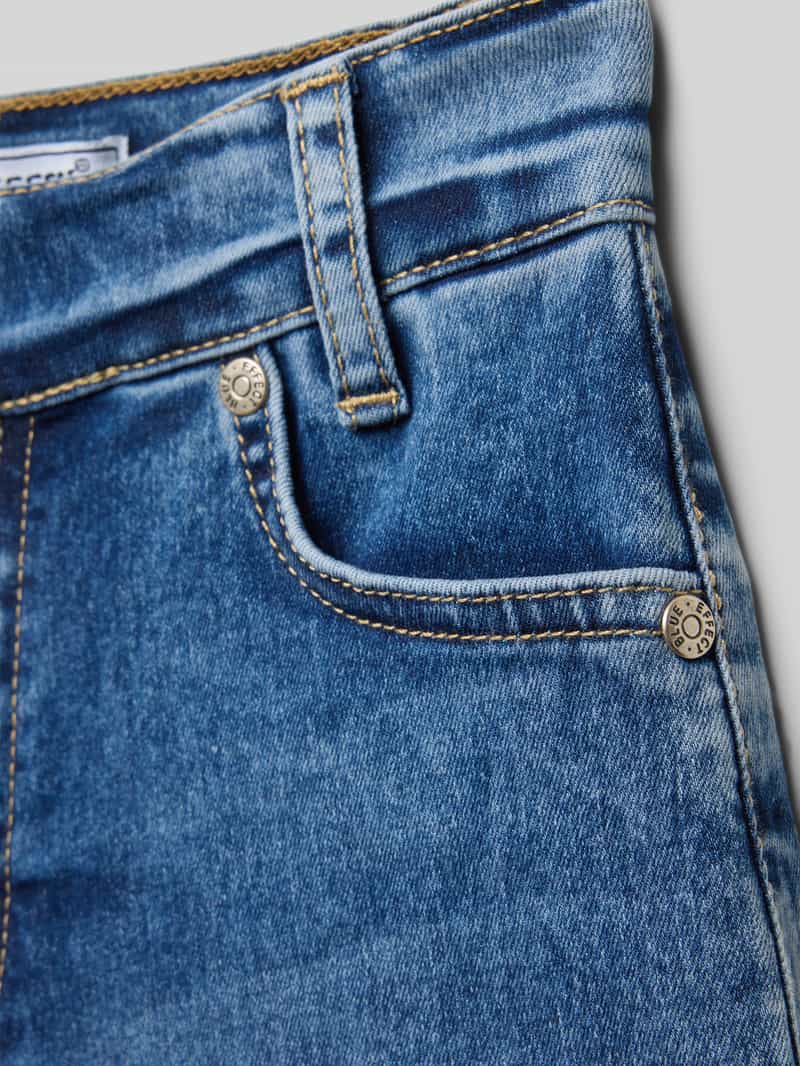 Blue Effect Regular fit korte jeans met labelpatch
