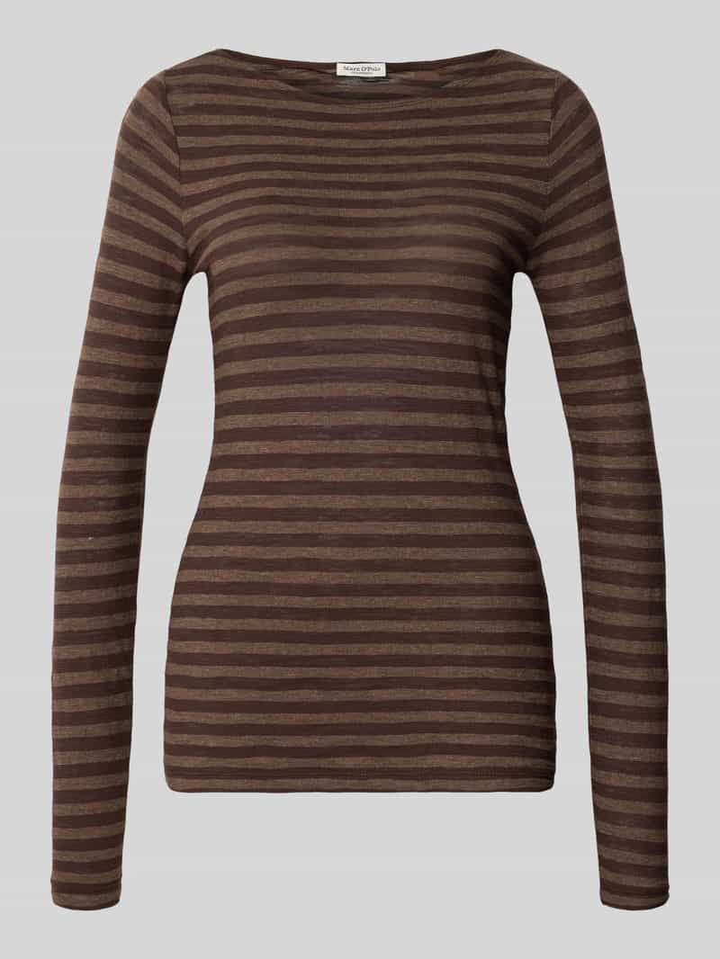 Marc O'Polo Slim fit shirt met lange mouwen van puur katoen