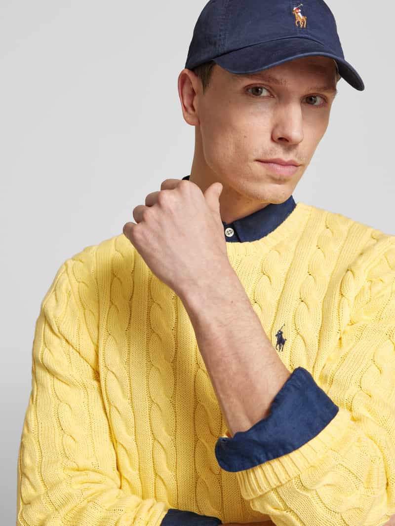 Polo Ralph Lauren Gebreide pullover met kabelpatroon model 'DRIVER'