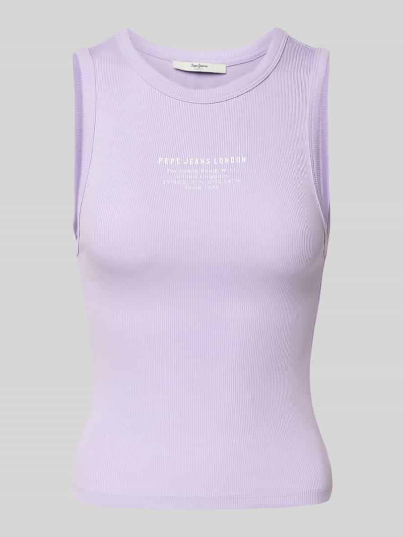 Pepe Jeans Slim fit tanktop van katoenmix model 'VIV'