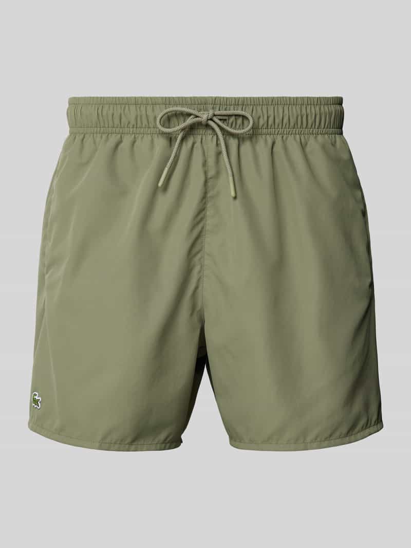 Lacoste Regular fit zwembroek met logobadge