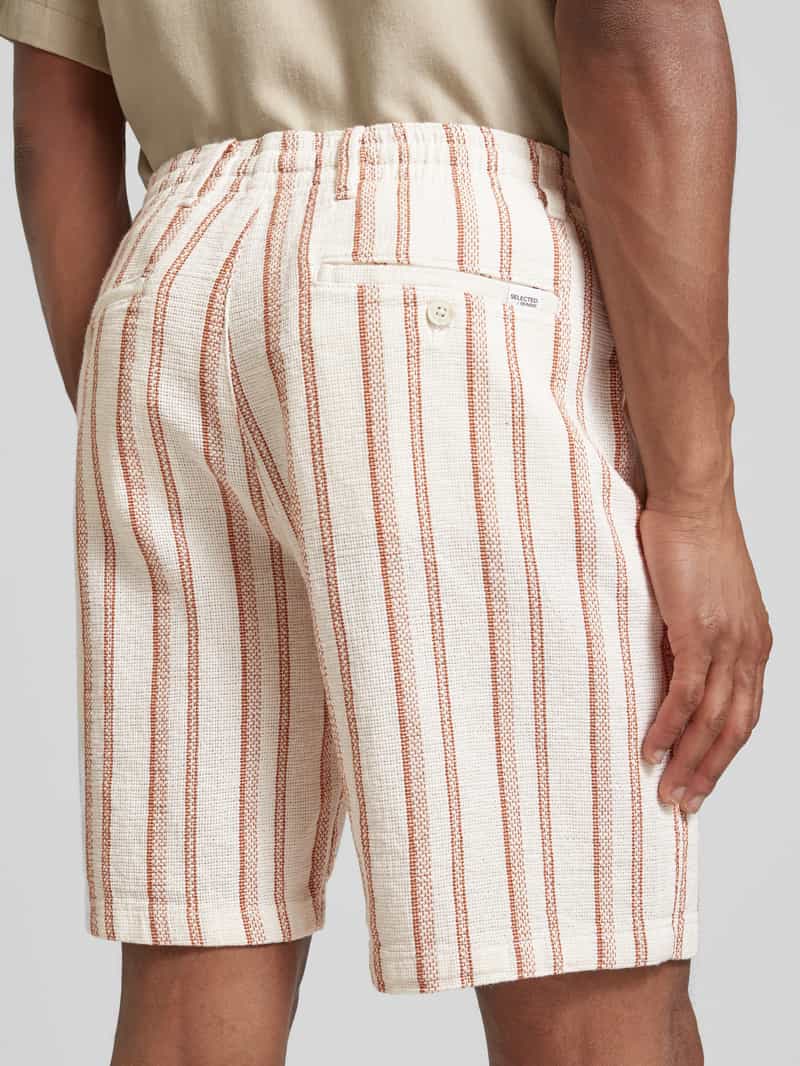 Selected Homme Korte regular fit broek met steekzakken model 'WEST'