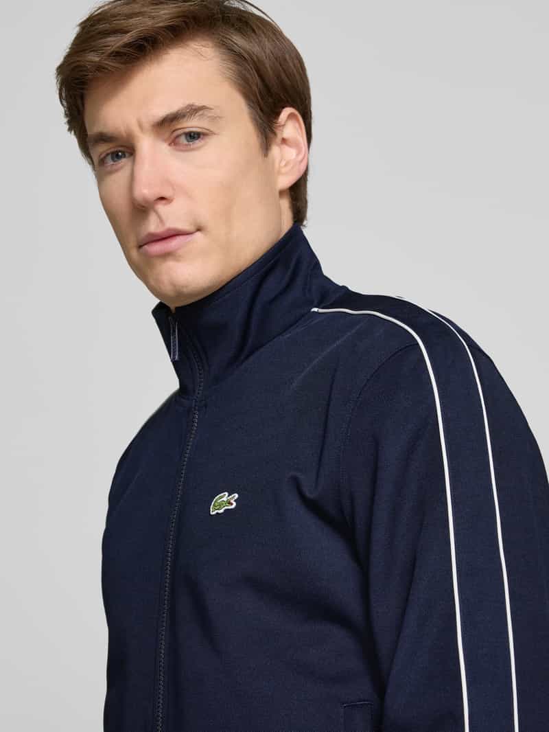 Lacoste Sweatjack met labeldetail