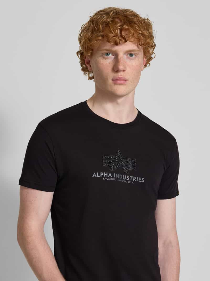 alpha industries T-shirt met labelprint