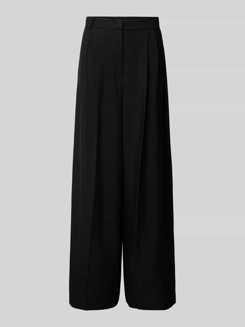 Weekend Max Mara Wide leg stoffen broek met bandplooien, model 'DILETTA'