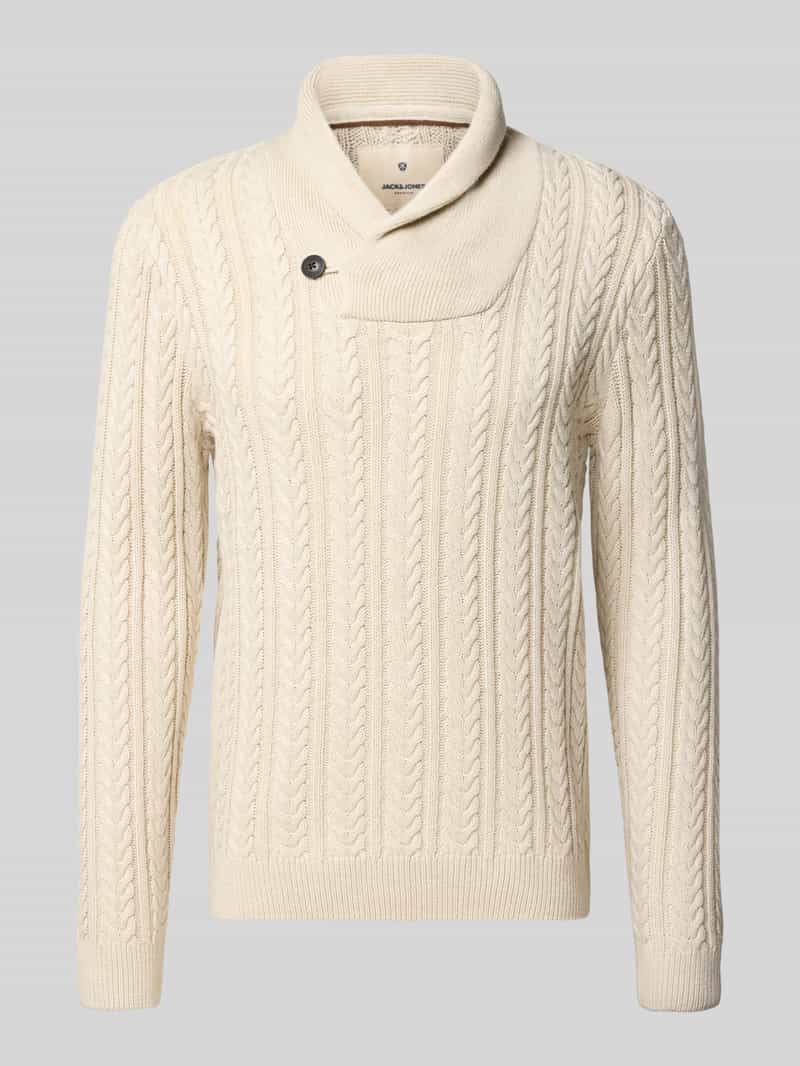 Jack & Jones Premium Gebreide pullover met opstaande kraag