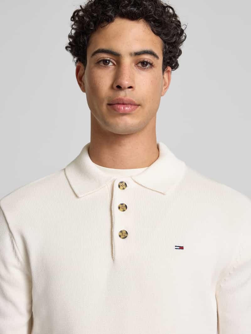 Tommy Jeans Slim fit gebreide pullover van puur katoen