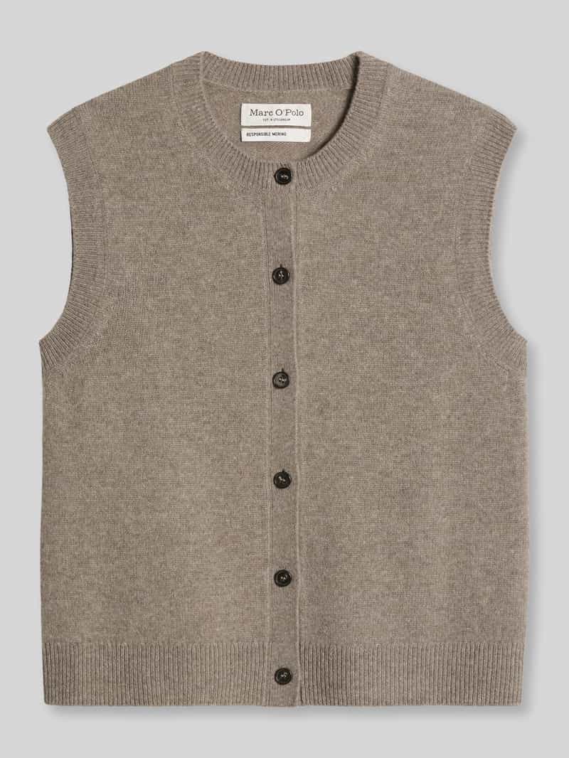Regular fit cardigan van zuivere scheerwol