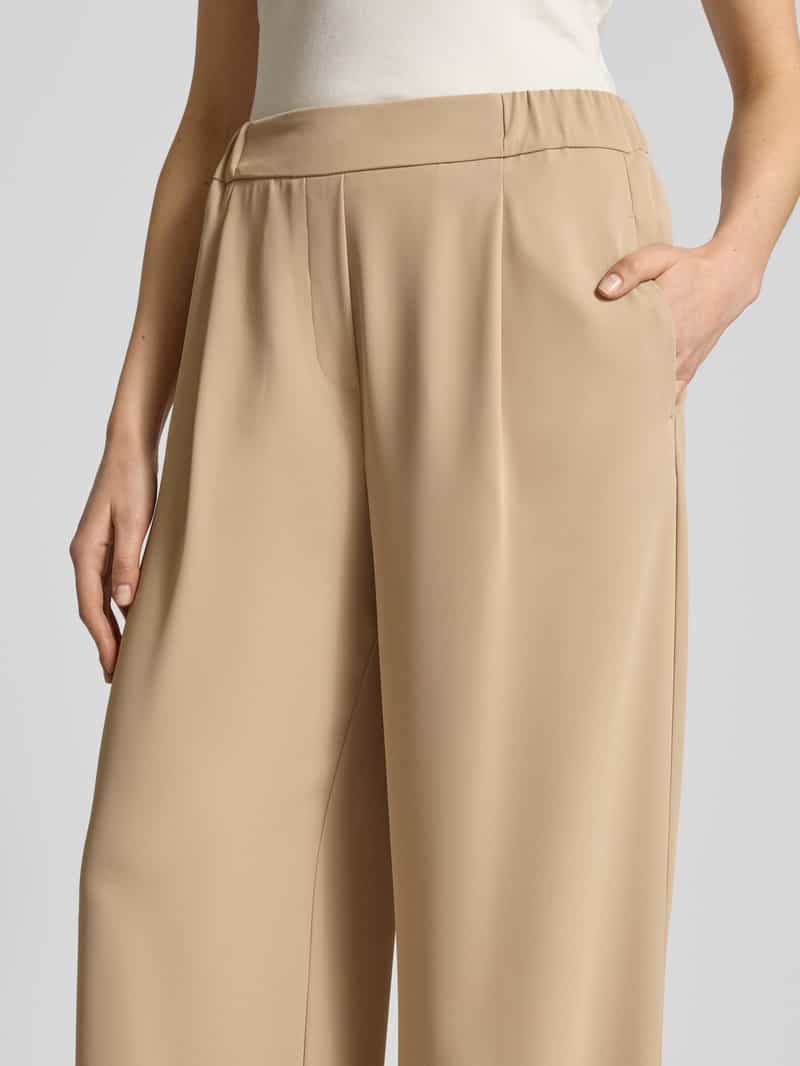Jake*s Collection Straight leg stoffen broek met bandplooien