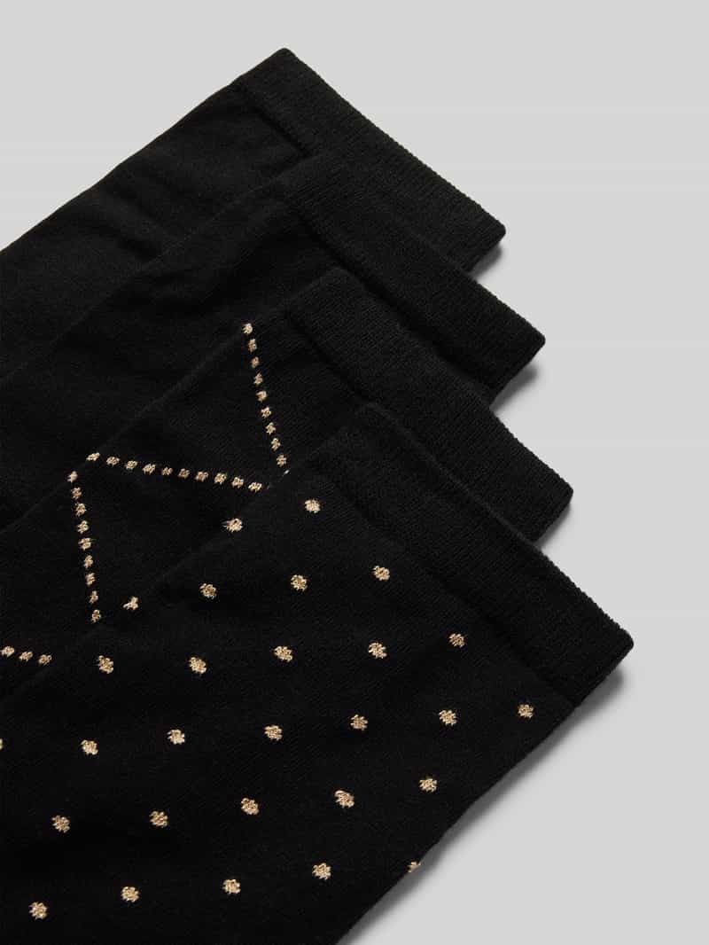 Boss Sokken met labelstitching model 'Gift' in een set van 4 paar