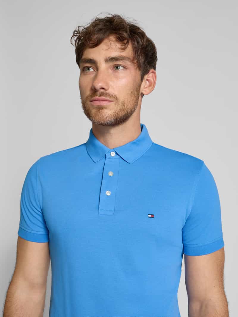 Tommy Hilfiger Slim fit poloshirt van een mix van katoen en elastaan