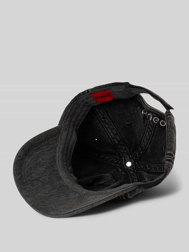 HUGO Baseballpet met motiefstitching model 'Cara'