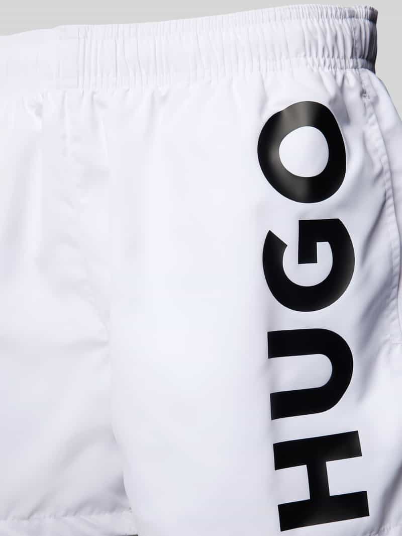 HUGO Zwembroek met labelprint model 'ABAS'