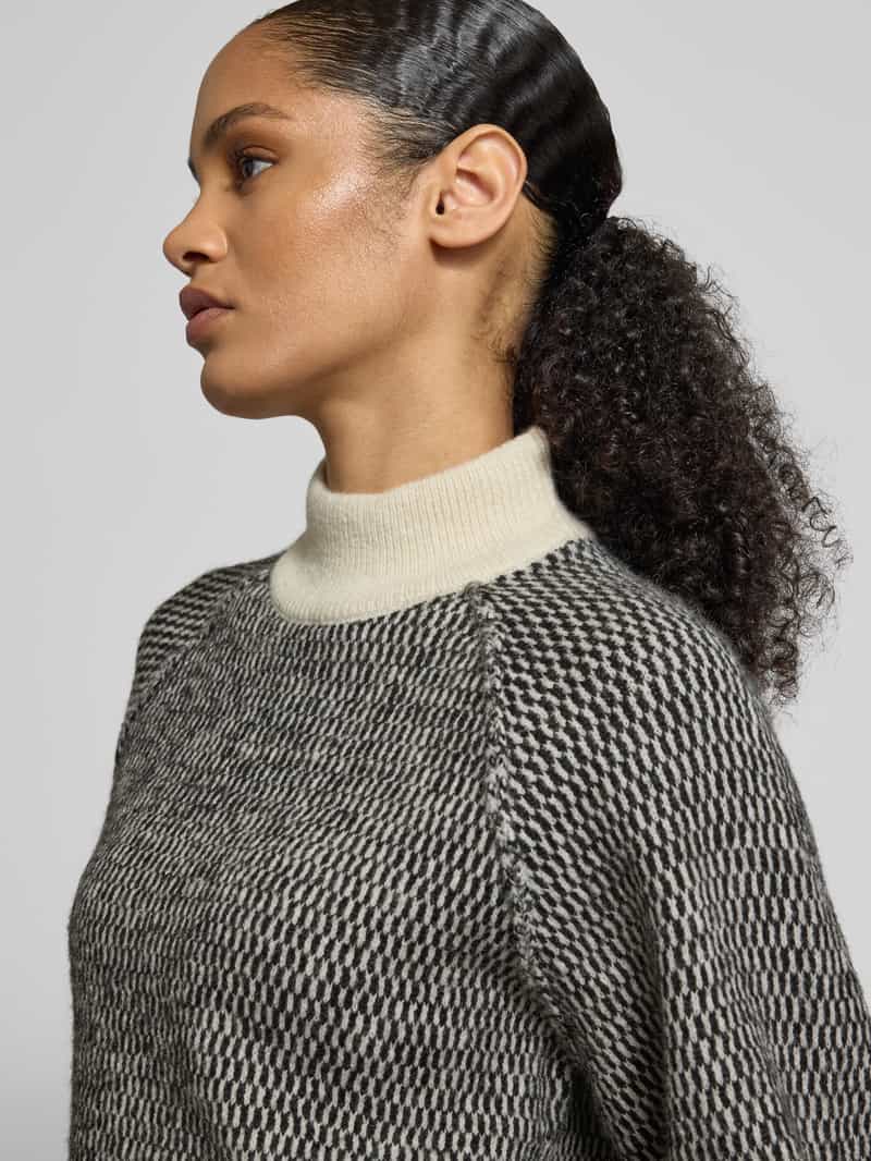 Vero Moda Regular fit gebreide pullover met all-over motief model 'FELIZE'