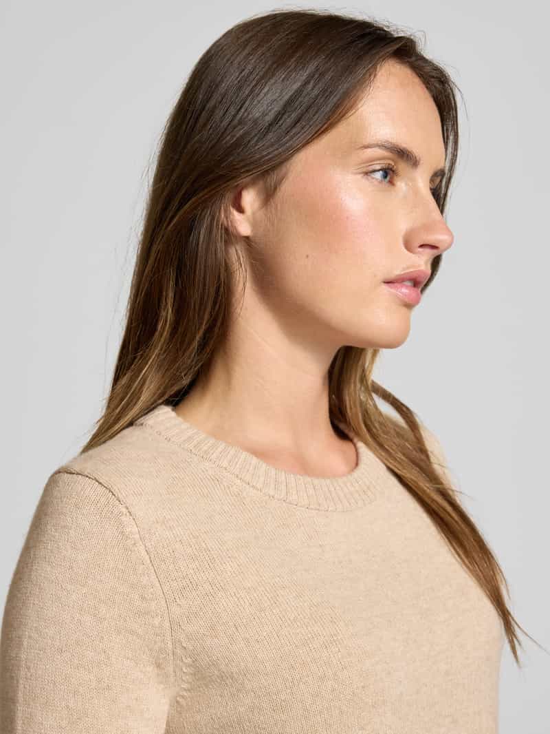 comma Gebreide pullover van wolmix met 1 2-mouwen