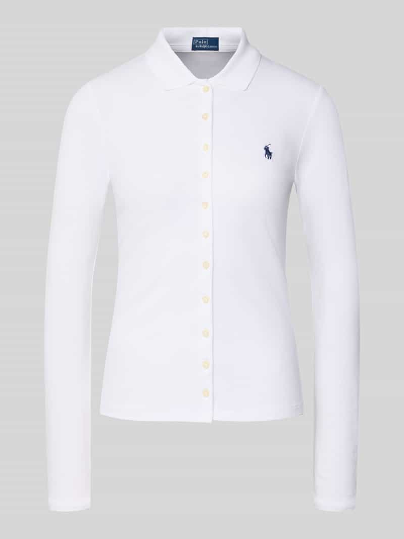 Polo Ralph Lauren Slim fit poloshirt met labelstitching