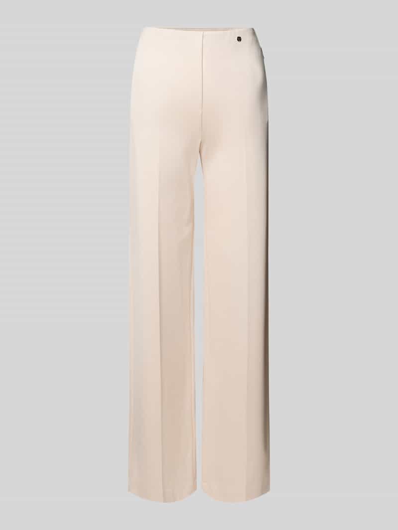 Marc Cain Stoffen broek van viscosemix met persplooien