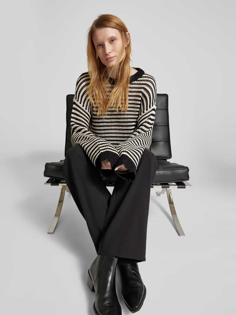 Vero Moda Comfort fit gebreide pullover in katoenmix model 'NEWMADERA'