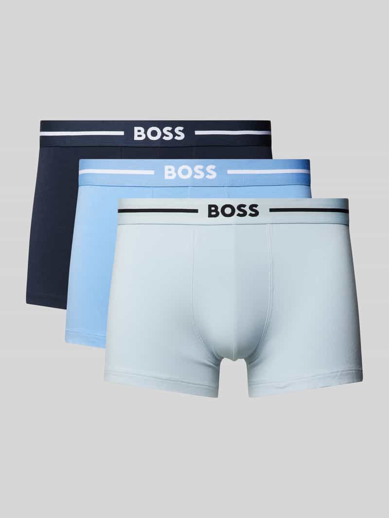 Boss Boxershort met elastische band met logo in een set van 3 stuks