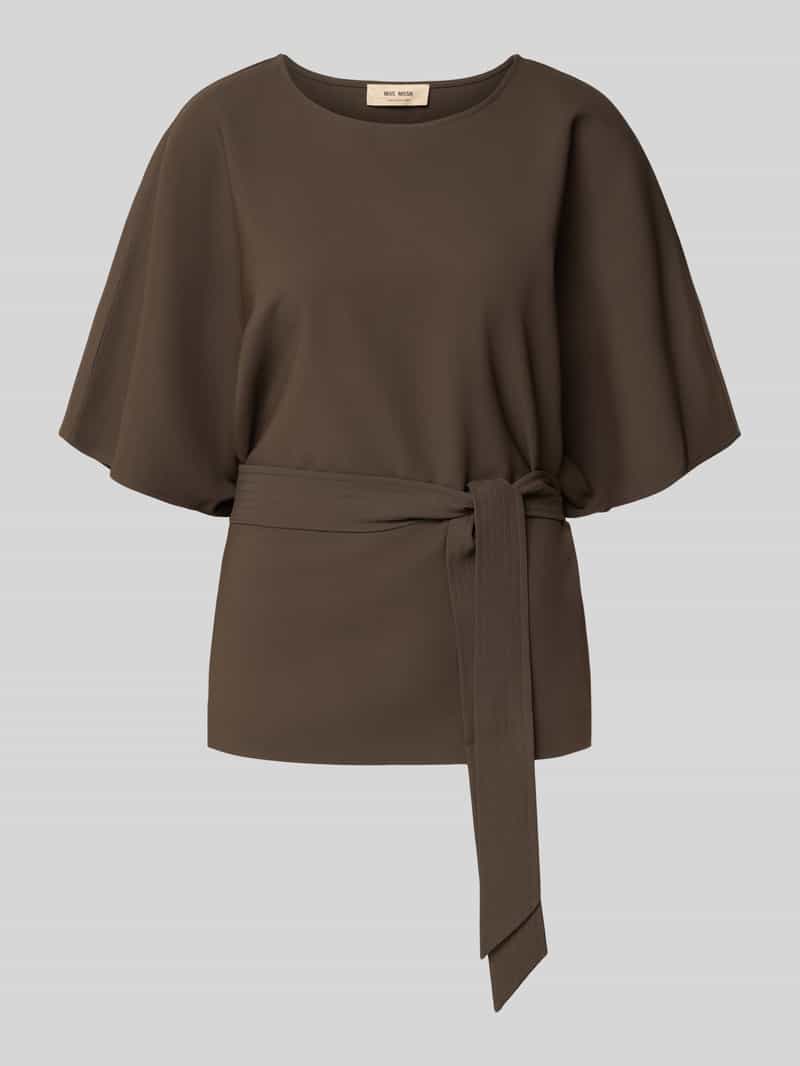 MOS MOSH Blouseshirt met strikceintuur model 'Rikala Miley'