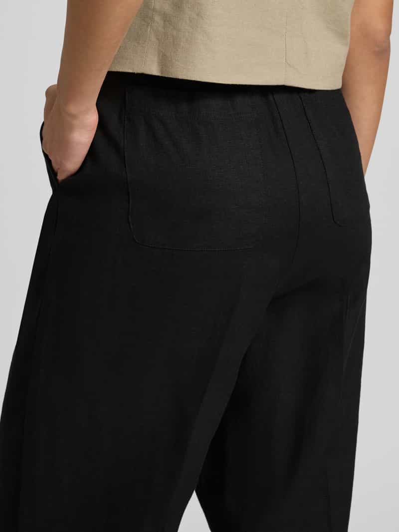 Tommy Hilfiger Tailored fit linnen broek van een mix van linnen en lyocell