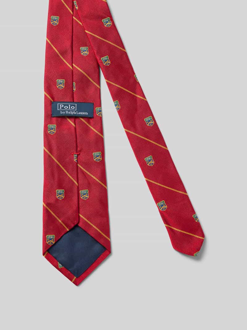 Polo Ralph Lauren Zijden stropdas met motiefstitching