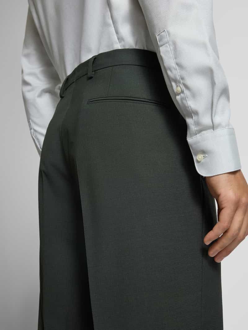 Boss Regular fit pantalon van scheerwolmix