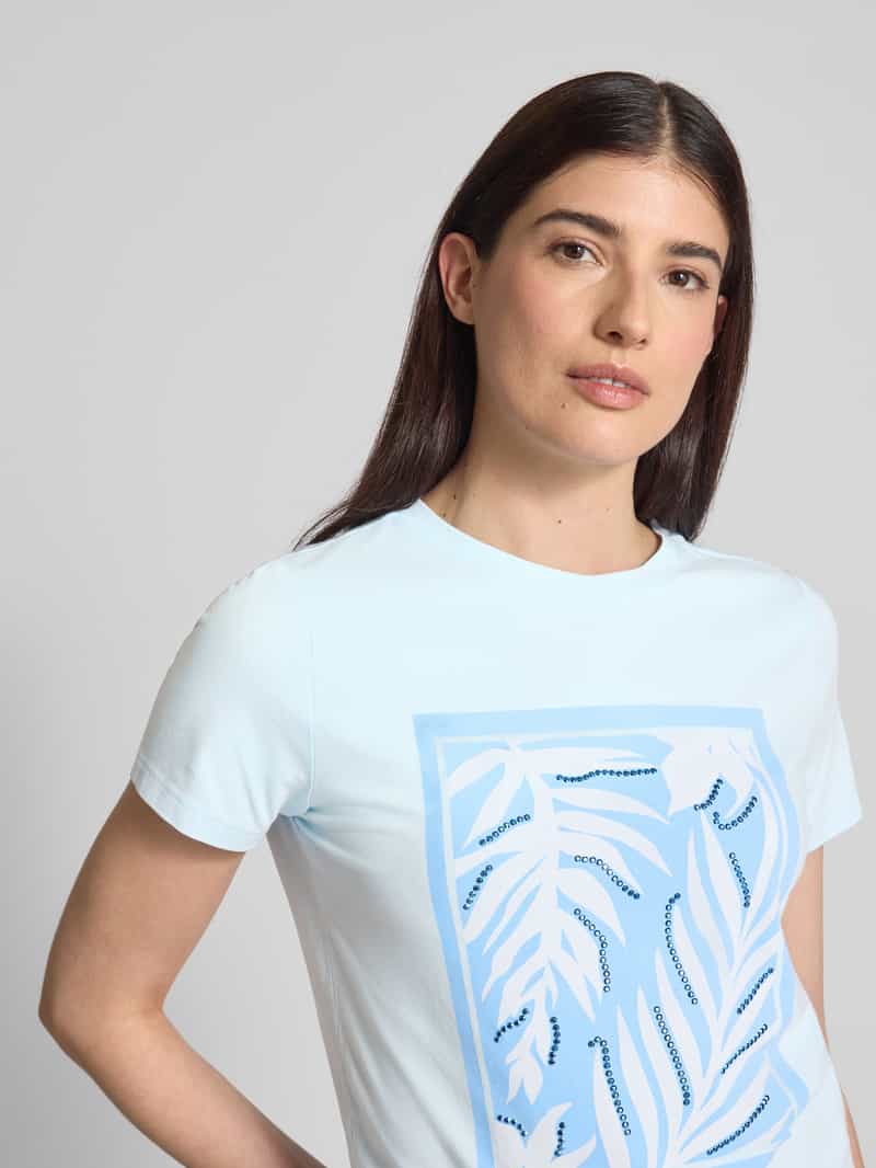 comma T-shirt met motiefprint