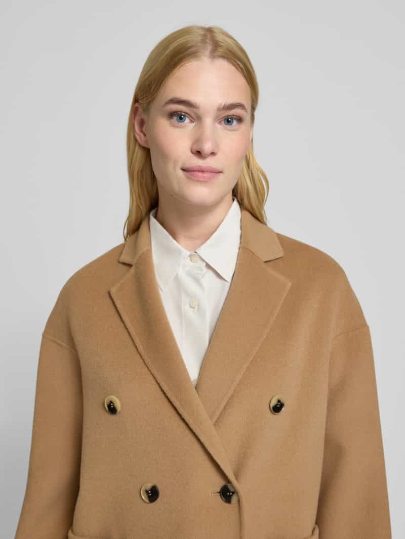 MAX&Co. Regular fit lange wollen jas van zuivere scheerwol model 'RICCARDO'