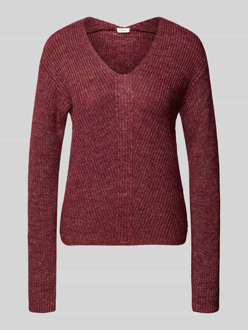 s.Oliver RED LABEL Regular fit gebreide pullover met wol