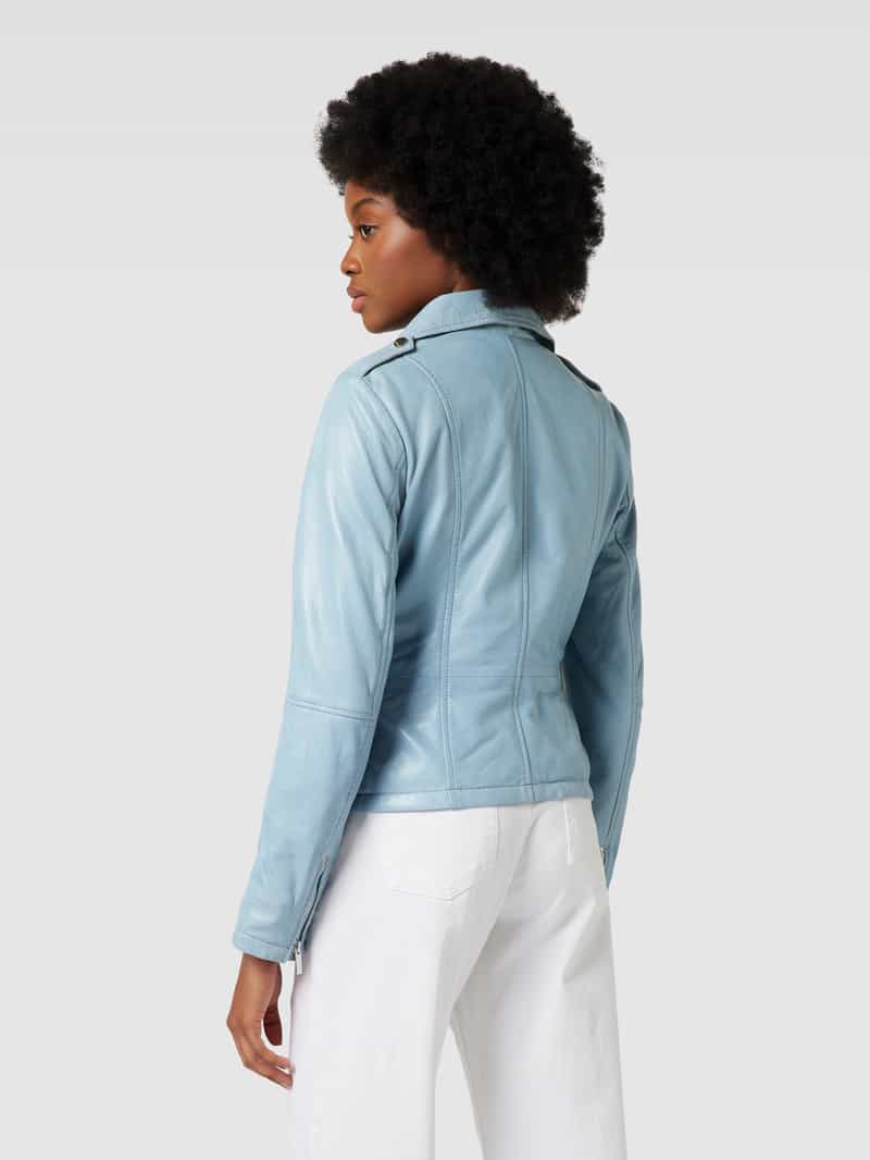 Leren jack met ritszakken Jilani