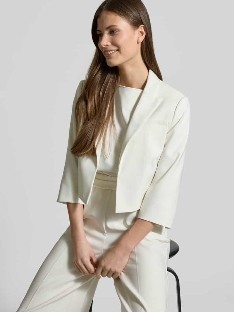 Betty Barclay Korte blazer met paspelzak op de borst