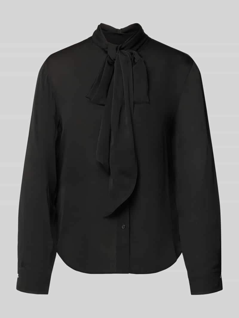 HUGO Loose fit blouse met lange mouwen van pure viscose model 'EKARMA'