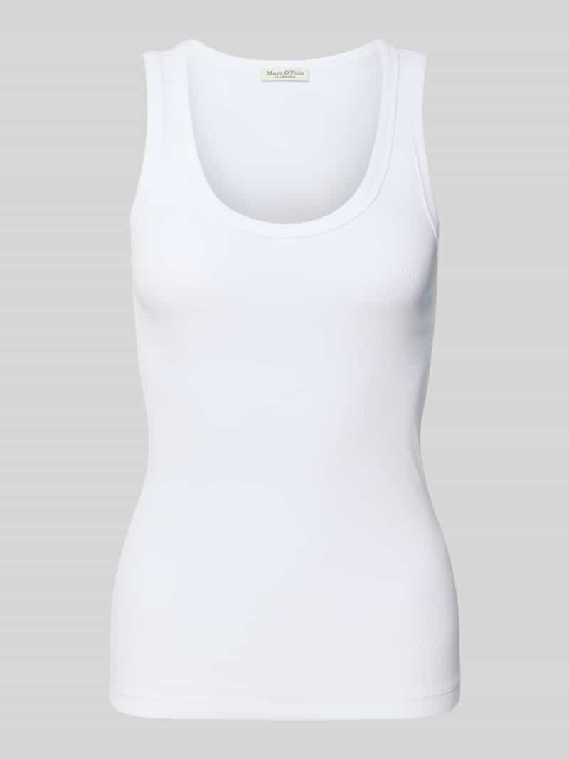 Marc O'Polo Slim fit tanktop van katoenmix