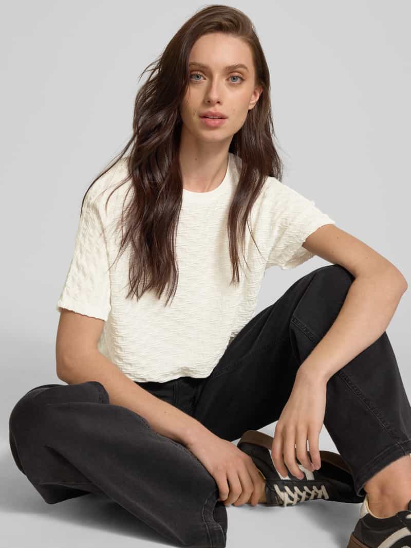 Opus T-shirt met ronde hals model 'Senni'