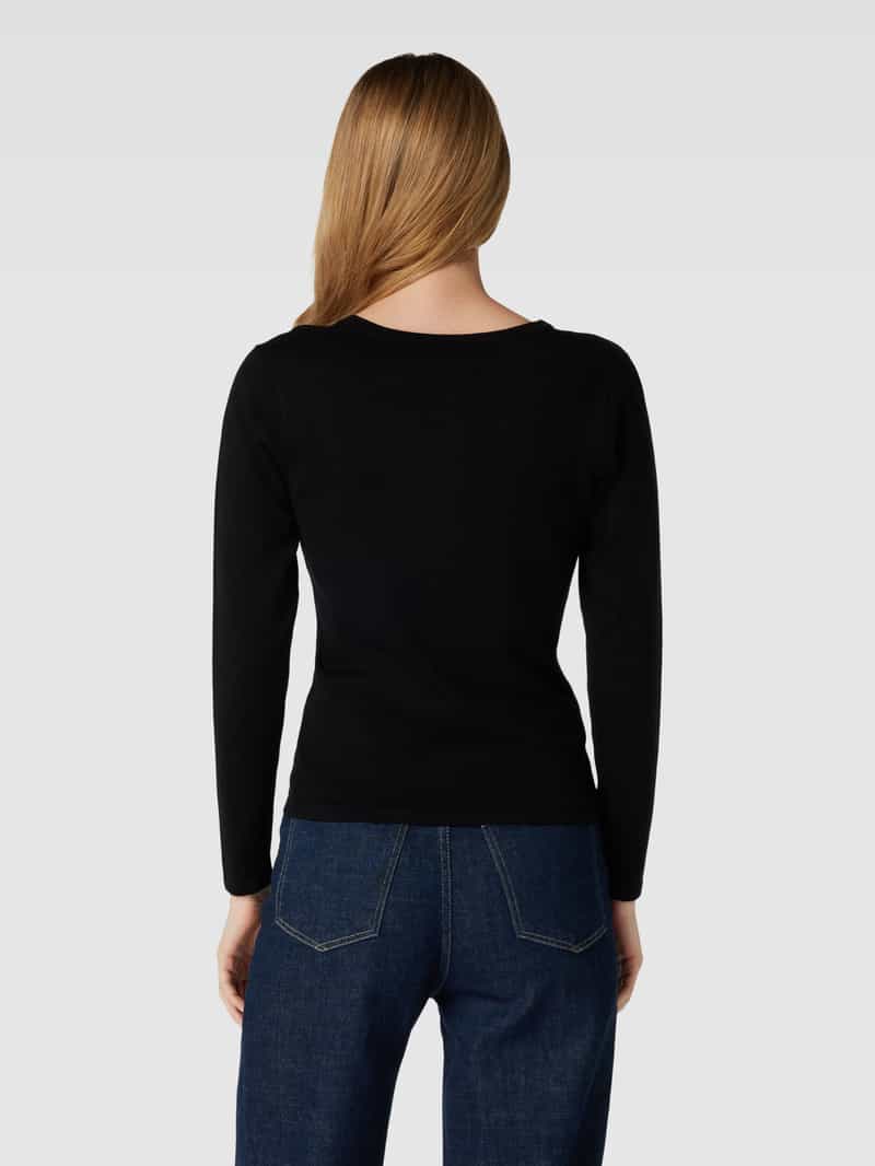 Gebreid jack met ronde hals, model 'Dollie' Soyaconcept