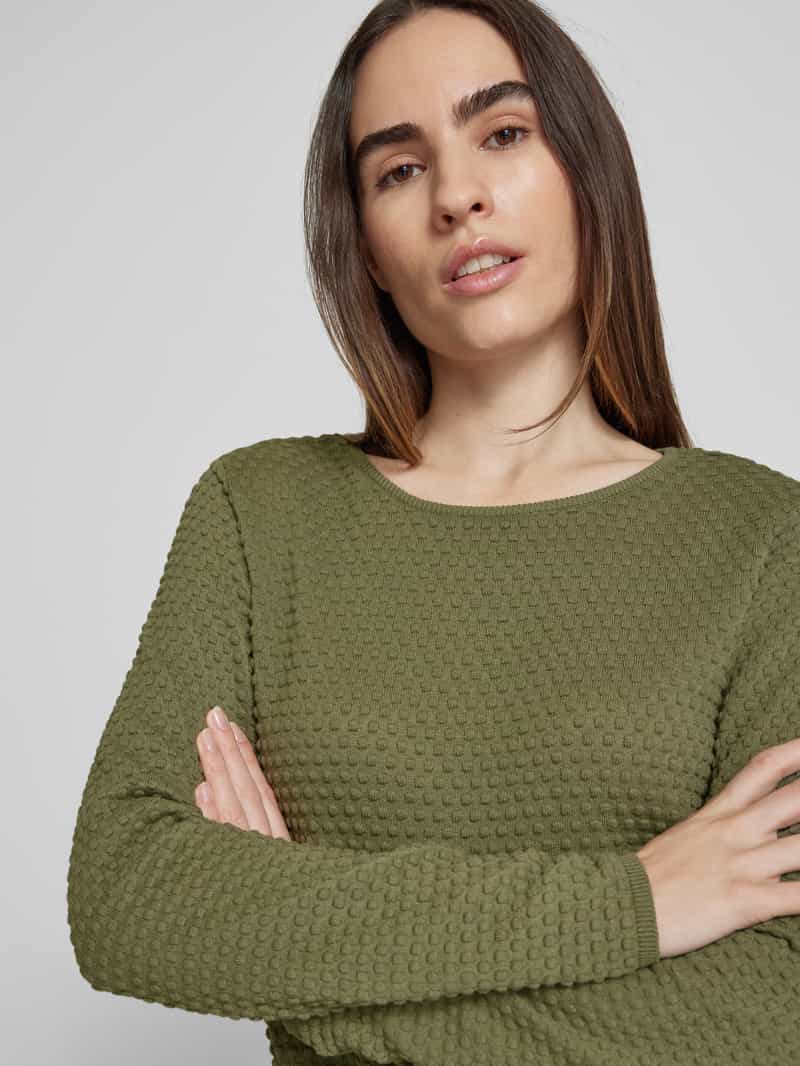 FREE QUENT Gebreide pullover met ribboorden model 'Dodo'