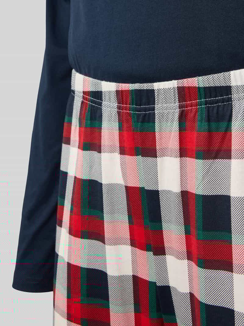 Schiesser Relaxed fit pyjama met borstzak