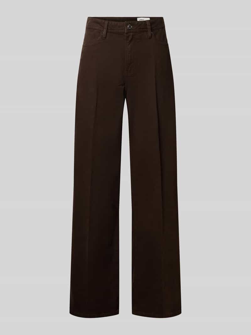 wide leg jeans van katoenmix model 'Suri'