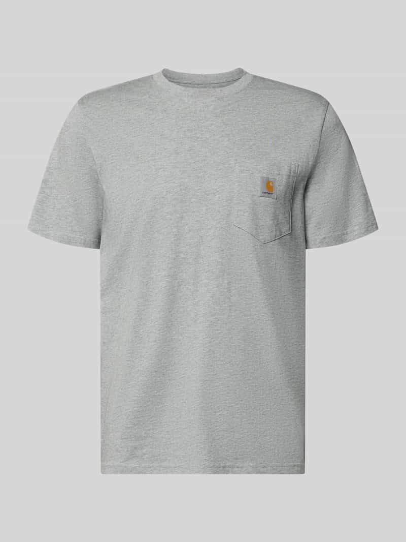 Regular Fit T-shirt met logo-patch