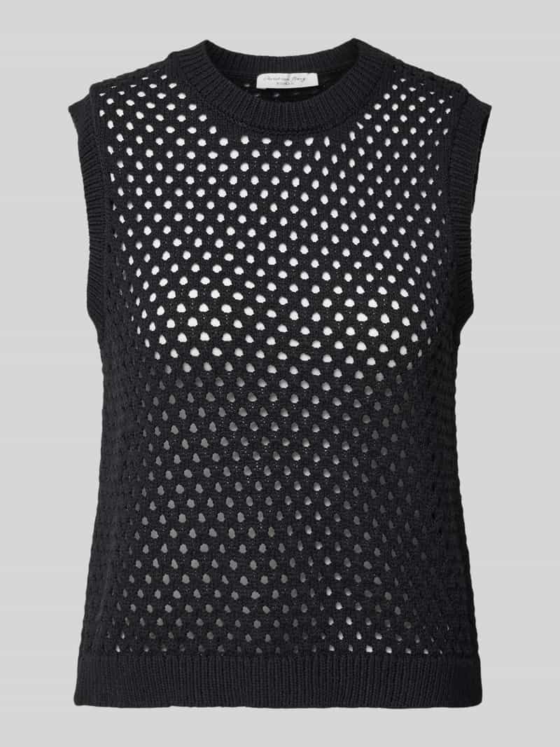 Tricottop met ajourpatroon