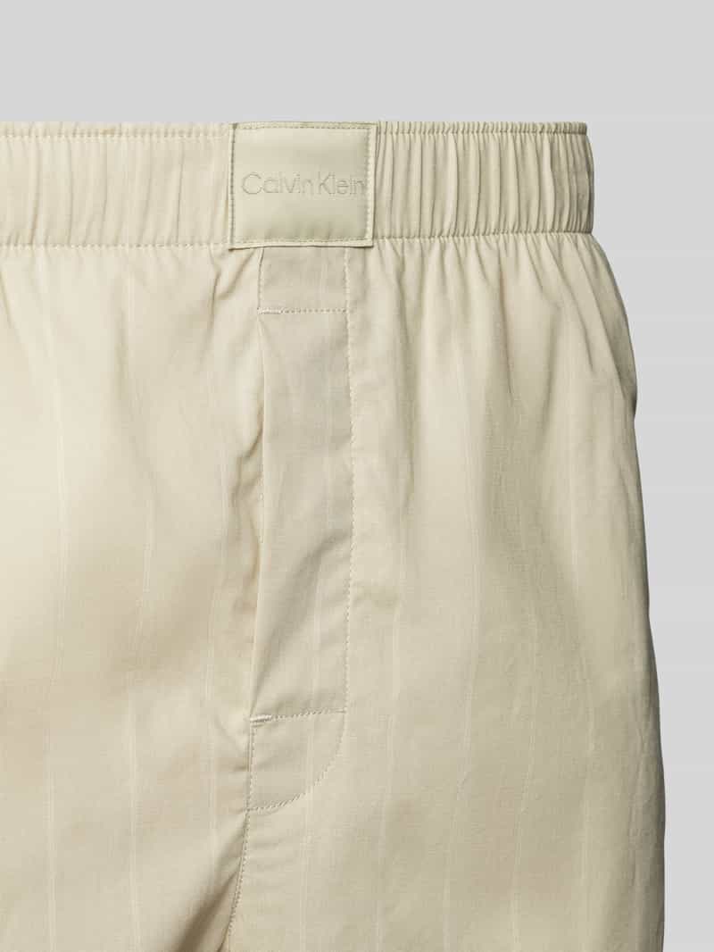 Calvin Klein Underwear Loose fit korte pyjamabroek met krijtstreep