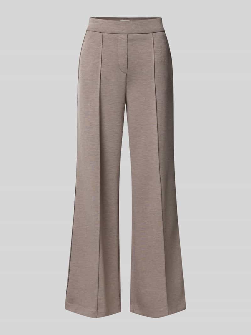 Christian Berg Woman Broek met wijde pijpen en lengtenaden