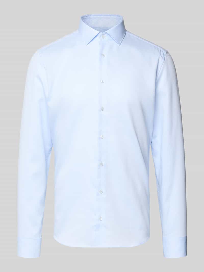 seidensticker Slim fit zakelijk overhemd van katoen met kentkraag